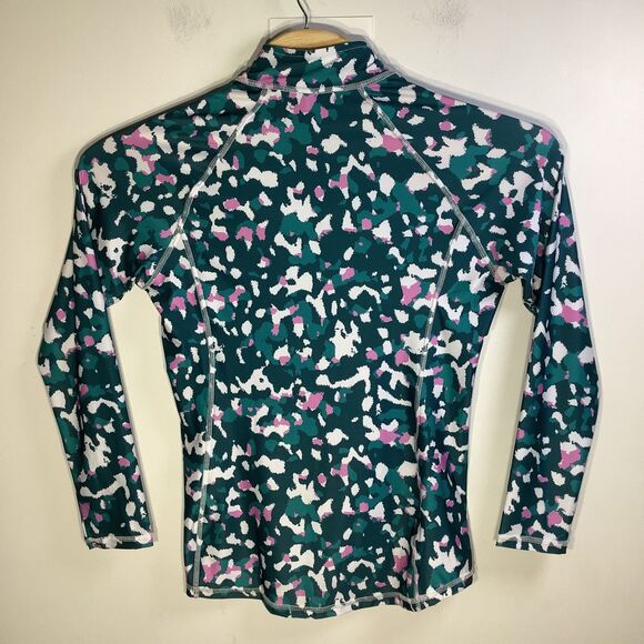 The Bubble Womens Hamilton Long Sleeve 1/2 Zip Top Green Size Medium‎ NWT - Picture 3 of 9